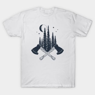 Axes. Double Exposure T-Shirt